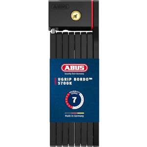 ABUS Bordo uGrip 5700K SH folding lock with bracket Bicycle lock with 5 mm thick bars security level 7 ABUS Bordo uGrip 5700K SH folding lock with bracket Bicycle lock with 5 mm thick bars security level 7