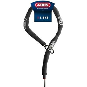 ABUS Frame Lock Plug-In Chain Adaptor Chain Classic 5.5KS 5.5 mm Thick Steel Chain with Oval Loop Bicycle Lock for Bicycle and E-Bike Length 100 cm, Black ABUS Frame Lock Plug-In Chain Adaptor Chain Classic 5.5KS 5.5 mm Thick Steel Chain with Oval Loop Bicycle Lock for Bicycle and E-Bike Length 100 cm, Black