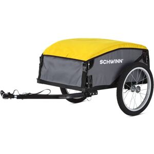 Schwinn Day Tripper Cargo Bike Trailer, Folding Frame, Quick Release Wheels, Yellow/Grey Schwinn Day Tripper Cargo Bike Trailer, Folding Frame, Quick Release Wheels, Yellow/Grey