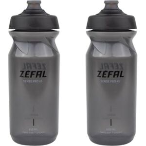 ZEFAL Sense Pro 65 Premium Bicycle Water Bottle, Smoked Black (Black/Grey), 650 ml, Pack of 2 ZEFAL Sense Pro 65 Premium Bicycle Water Bottle, Smoked Black (Black/Grey), 650 ml, Pack of 2