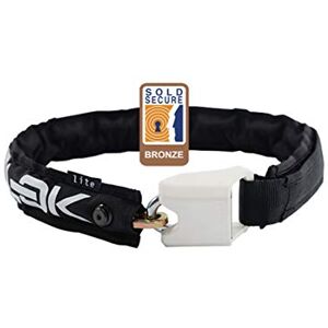 Hiplok Gold Wearable Bike Chain with Lock & 3 Keys. 85cm Chain for Bicycle Lock. Lightweight & Wearable. Sold Secure Gold. 10 Year Warranty Hiplok Gold Wearable Bike Chain with Lock & 3 Keys. 85cm Chain for Bicycle Lock. Lightweight & Wearable. Sold Secure Gold. 10 Year Warranty