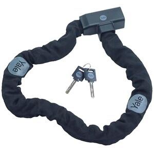 Yale YCHK0/8/90/2 Essential Security Keyed Chain 900mm Bicycle Lock, Black, Sicherheitskette mit Schlüssel-900mm Yale YCHK0/8/90/2 Essential Security Keyed Chain 900mm Bicycle Lock, Black, Sicherheitskette mit Schlüssel-900mm