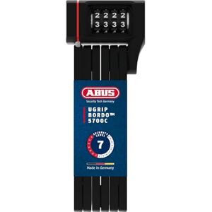 ABUS Bordo uGrip 5700C SH folding lock with bracket Bicycle lock with combination code and 5 mm thick bars security level 7 ABUS Bordo uGrip 5700C SH folding lock with bracket Bicycle lock with combination code and 5 mm thick bars security level 7