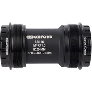 Oxford Unisex Hollowtech T47 Bottom Bracket (68/73mm) Threaded BB Cycle Bike Maintenance, Black, 68/73mm EU Oxford Unisex Hollowtech T47 Bottom Bracket (68/73mm) Threaded BB Cycle Bike Maintenance, Black, 68/73mm EU