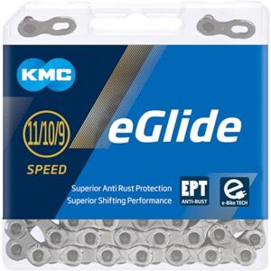 KMC eGlide EPT 9, 10 & 11 Speed Chain, Dark Silver, 118 Link KMC eGlide EPT 9, 10 & 11 Speed Chain, Dark Silver, 118 Link