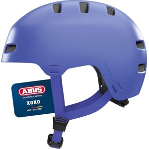 ABUS XOXO Bicycle Helmet City Helmet in Skater Look Helmet for Skateboard, Bike, Scooter with Optimised Chin Pad for Teenagers and Adults Size S, Mono Blue ABUS XOXO Bicycle Helmet City Helmet in Skater Look Helmet for Skateboard, Bike, Scooter with Optimised Chin Pad for Teenagers and Adults Size S, Mono Blue