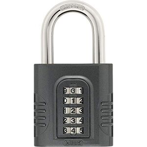 ABUS Combination Lock 158/65 Padlock with Cast Zinc Casing with Individually Adjustable Combination Code Security Level 8 Dark Grey ABUS Combination Lock 158/65 Padlock with Cast Zinc Casing with Individually Adjustable Combination Code Security Level 8 Dark Grey