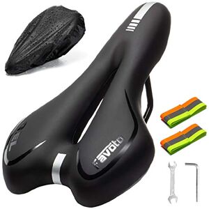 Favoto Bike Saddle MTB Bicycle Seat in Breathable Gel Waterproof Comfortable Ergonomic for Mountain Bike City Bike Road Bicycles with Seat Cover and Reflective Bands Favoto Bike Saddle MTB Bicycle Seat in Breathable Gel Waterproof Comfortable Ergonomic for Mountain Bike City Bike Road Bicycles with Seat Cover and Reflective Bands