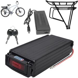 JHKJ Rear Rack Electric Bike Battery 36V 20AH 35AH Lithium Ion Battery 48V 16AH 28AH Ebike Battery for700W-1350W Bike Motor Kits with Charger and Battery Rear Rack,Bullet head 48V20AH JHKJ Rear Rack Electric Bike Battery 36V 20AH 35AH Lithium Ion Battery 48V 16AH 28AH Ebike Battery for700W-1350W Bike Motor Kits with Charger and Battery Rear Rack,Bullet head 48V20AH