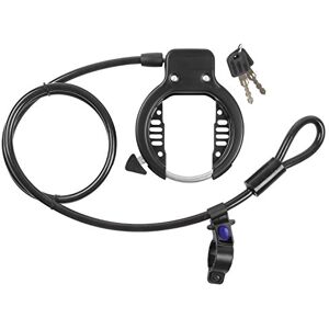 M-Wave Ring Loop Frame Lock with Cable Black M-Wave Ring Loop Frame Lock with Cable Black