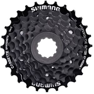 SHIMANO Men's Cassettes HG200 7 Speed MTB Cassette, Black, 12-28T UK SHIMANO Men's Cassettes HG200 7 Speed MTB Cassette, Black, 12-28T UK