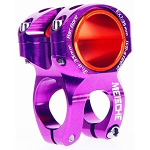 MEISCHE Purple MTB Stem Mountain Bike Stem for 31.8/35mm Clamp Short Bar Riser 35mm/1.38inch Length Bicycle Handlebar Extender MEISCHE Purple MTB Stem Mountain Bike Stem for 31.8/35mm Clamp Short Bar Riser 35mm/1.38inch Length Bicycle Handlebar Extender