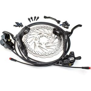 Clarks Cycle Systems HD-M3000 E-Bike Hydraulic Disc Brake Set, Including Rotors, Olives, IS Mounts, 180/160mm, Black Clarks Cycle Systems HD-M3000 E-Bike Hydraulic Disc Brake Set, Including Rotors, Olives, IS Mounts, 180/160mm, Black