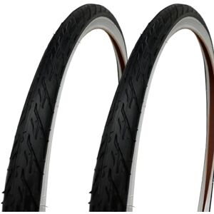 ECOVELO 2 TYRES 24 X 1.75 (47-507) BLACK/WHITE RUBBER BICYCLE BIKE CITY BIKE CHILD 24 ECOVELO 2 TYRES 24 X 1.75 (47-507) BLACK/WHITE RUBBER BICYCLE BIKE CITY BIKE CHILD 24