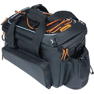 Basil Unisex Adult Miles XL Pro MIK Pannier Rack Bag, Black, Orange, 31 x 23 x 23 cm Basil Unisex Adult Miles XL Pro MIK Pannier Rack Bag, Black, Orange, 31 x 23 x 23 cm