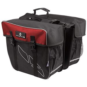 M-Wave Amsterdam Double Bicycle Carrier Bag Black/Red M-Wave Amsterdam Double Bicycle Carrier Bag Black/Red