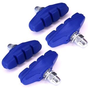 cyclingcolors 4 x Racing City Bike Brake Pads 50 mm Brake Pads with Screw Bicycle Brake Replacement, Blue cyclingcolors 4 x Racing City Bike Brake Pads 50 mm Brake Pads with Screw Bicycle Brake Replacement, Blue