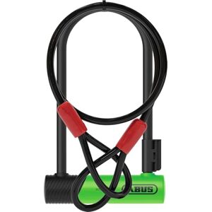 ABUS U-Lock 410K Ultra for Bicycles and E-Scooter Handy and Robust Bicycle Lock with Practical Holder for Transport Bicycle Accessories Version 150HB230, Green + Cobra 10/120 ABUS U-Lock 410K Ultra for Bicycles and E-Scooter Handy and Robust Bicycle Lock with Practical Holder for Transport Bicycle Accessories Version 150HB230, Green + Cobra 10/120