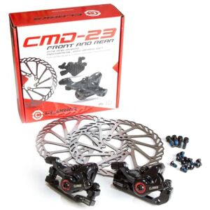 Clarks Cycle Systems CMD-23 Mechanical Disc Brake Set, Including Rotors, IS Mounts, 160/160mm, Black Clarks Cycle Systems CMD-23 Mechanical Disc Brake Set, Including Rotors, IS Mounts, 160/160mm, Black