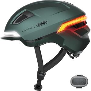 ABUS HYP-E Bike Helmet Helmet with Front, Rear and Indicator Lights Suitable for Cycling on e-Bikes and S-Pedelecs Unisex-Adults and Youth Size S, Green ABUS HYP-E Bike Helmet Helmet with Front, Rear and Indicator Lights Suitable for Cycling on e-Bikes and S-Pedelecs Unisex-Adults and Youth Size S, Green