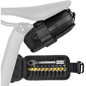 Topeak Elementa GearBag or GearBag EX – Compact Under-Seat Bike Bag with Ratchet Tool Set, 0.3L Storage, EX, Fold Out Tool Compartment Topeak Elementa GearBag or GearBag EX – Compact Under-Seat Bike Bag with Ratchet Tool Set, 0.3L Storage, EX, Fold Out Tool Compartment