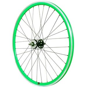 cyclingcolors 1 x Bicycle Rear Wheel Rim Complete Edge Radius Hub for Fixie Bicycle Single Speed Size 700 (13-622) TubeType Fixed Sprocket 16 Teeth Flip Flop Aluminium Green cyclingcolors 1 x Bicycle Rear Wheel Rim Complete Edge Radius Hub for Fixie Bicycle Single Speed Size 700 (13-622) TubeType Fixed Sprocket 16 Teeth Flip Flop Aluminium Green