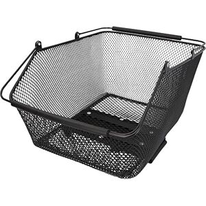 fischer Plus City Pannier Rack Basket, Bicycle Basket, Close Mesh, Black, Load Capacity 25 kg fischer Plus City Pannier Rack Basket, Bicycle Basket, Close Mesh, Black, Load Capacity 25 kg