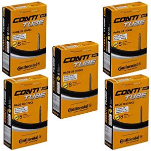 Continental Race 28 700 x 20-25c Bike Inner Tubes with 60mm Presta Valve (Set of 5),Black Continental Race 28 700 x 20-25c Bike Inner Tubes with 60mm Presta Valve (Set of 5),Black