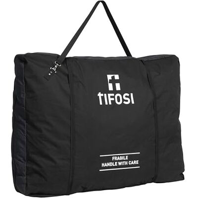 TIFOSI Lightweight Bike Travel Bag 130 x 100cm – Water Resistant Cycling Transport Bag with Wheel Pockets & Shoulder Strap TIFOSI Lightweight Bike Travel Bag 130 x 100cm – Water Resistant Cycling Transport Bag with Wheel Pockets & Shoulder Strap