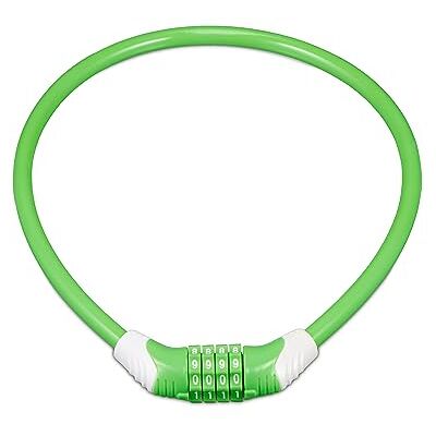RELAXDAYS Bike Lock - Child-Friendly, 4-Digit Combination, 70cm, Green RELAXDAYS Bike Lock - Child-Friendly, 4-Digit Combination, 70cm, Green