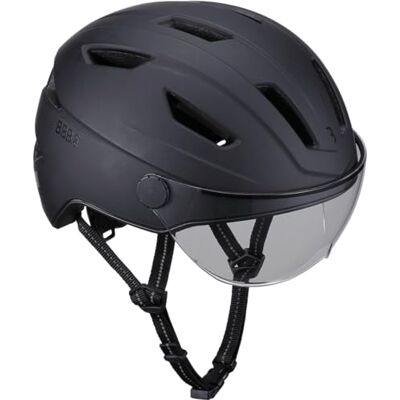 BBB Cycling Adult Speed-Pedelec Helmet for Men and Women E-Bike Helmet with Visor Bike Safety NTA-8776 Certified Head Protection Move FaceShield BHE-57 Matt Black Size L BBB Cycling Adult Speed-Pedelec Helmet for Men and Women E-Bike Helmet with Visor Bike Safety NTA-8776 Certified Head Protection Move FaceShield BHE-57 Matt Black Size L