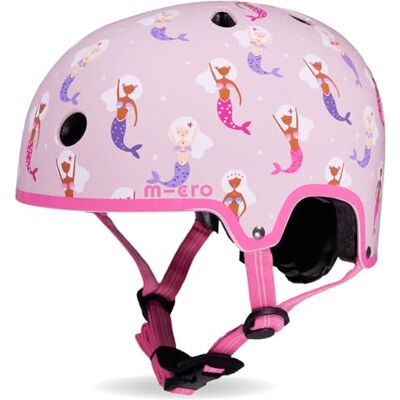 Micro Scooters - Mermaid Deluxe All Over Print Helmet - Pink - Helmet Micro Scooters - Mermaid Deluxe All Over Print Helmet - Pink - Helmet