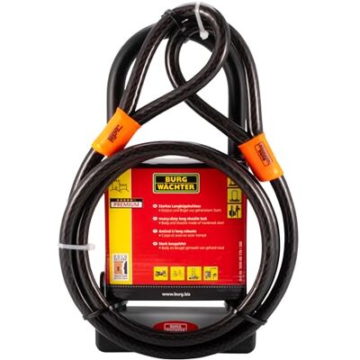 Burg Wachter 1600HB Kit - Bike Security - 2.1m Cable Burg Wachter 1600HB Kit - Bike Security - 2.1m Cable