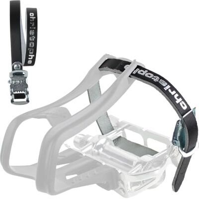 Zefal Christophe Leather Leather Straps - 370mm Black - Pedal Spares Zefal Christophe Leather Leather Straps - 370mm Black - Pedal Spares