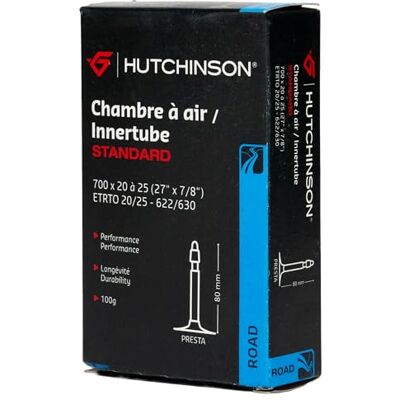 Hutchinson 80mm Presta Inner Tube - Road Bike 700x20-25 Hutchinson 80mm Presta Inner Tube - Road Bike 700x20-25