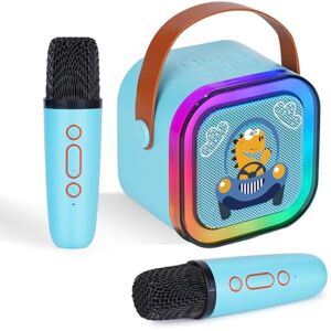 DYNASONIC A29 Karaoke with Two Microphones Bluetooth Speaker Karaoke for Kids Electronic Toy Kids Gifts for 3-15 Years Old Kids (Dinosaur) DYNASONIC A29 Karaoke with Two Microphones Bluetooth Speaker Karaoke for Kids Electronic Toy Kids Gifts for 3-15 Years Old Kids (Dinosaur)