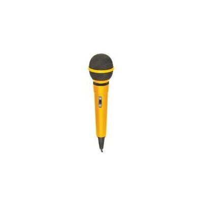 Mr Entertainer Handheld Wired Karaoke Microphone in Yellow Colour Mr Entertainer Handheld Wired Karaoke Microphone in Yellow Colour
