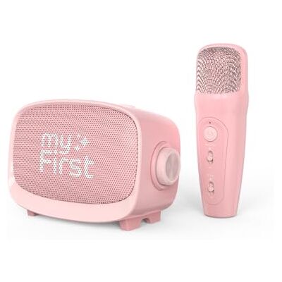 myFirst Voice 2 Karaoke for Kids – Portable Wireless Kids Karaoke Machine speaker with Bluetooth, Echo Amplifier & Fun Voice Effects, Perfect Microphone for Kids (Pink) myFirst Voice 2 Karaoke for Kids – Portable Wireless Kids Karaoke Machine speaker with Bluetooth, Echo Amplifier & Fun Voice Effects, Perfect Microphone for Kids (Pink)
