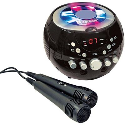 Mr Entertainer BOOMBOX KARAOKE MACHINE // BOOMBOX KARAOKE MACHINE; Plug Type:UK; Product Range:-; SVHC:No SVHC (07-Jul-2017); Colour:Black; External Depth:230m (KAR121) Mr Entertainer BOOMBOX KARAOKE MACHINE // BOOMBOX KARAOKE MACHINE; Plug Type:UK; Product Range:-; SVHC:No SVHC (07-Jul-2017); Colour:Black; External Depth:230m (KAR121)