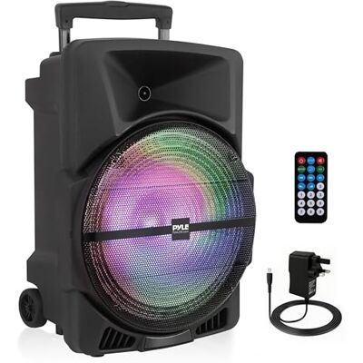 NOBU JAPAN Portable PA Speaker - Bluetooth, 1200W, LED, FM Radio NOBU JAPAN Portable PA Speaker - Bluetooth, 1200W, LED, FM Radio