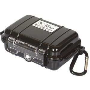 PELI 1020 Micro, Watertight Case to Protect Small Belongings, IP67 Rated, 1L Capacity, Made in US, Black/Black Liner PELI 1020 Micro, Watertight Case to Protect Small Belongings, IP67 Rated, 1L Capacity, Made in US, Black/Black Liner
