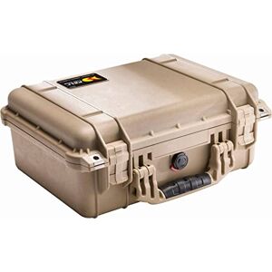 PELI 1450 Watertight Protective Case for Electronic Devices, IP67 Rated, 31L Capacity, Made in Germany, No Foam, Desert Tan PELI 1450 Watertight Protective Case for Electronic Devices, IP67 Rated, 31L Capacity, Made in Germany, No Foam, Desert Tan