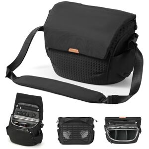 TARION Camera Messenger Bag for Travel 7L Quick Open Crossbody Camera Sling Pack with Adjustable Shoulder Strap & 2 Removable Dividers Photo Shoulder Bag with Large Capacity for DSLR SLR Thorner TARION Camera Messenger Bag for Travel 7L Quick Open Crossbody Camera Sling Pack with Adjustable Shoulder Strap & 2 Removable Dividers Photo Shoulder Bag with Large Capacity for DSLR SLR Thorner