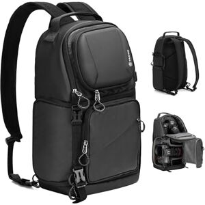 TARION Compact Camera Sling Bag: 2-in-1 Dual Strap Convertible Photo Backpack & Shoulder Bag 9L with Side Access Waterproof Raincover for Travel Photography for DSLR SLR Mirrorless Cameras TR-S TARION Compact Camera Sling Bag: 2-in-1 Dual Strap Convertible Photo Backpack & Shoulder Bag 9L with Side Access Waterproof Raincover for Travel Photography for DSLR SLR Mirrorless Cameras TR-S