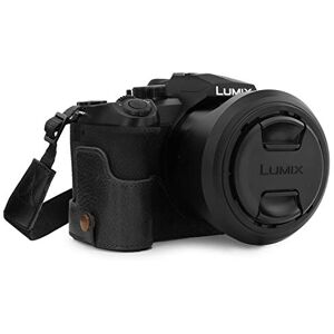 MegaGear MG1681 Ever Ready Genuine Leather Camera Half Case compatible with Leica V-Lux 5, Panasonic Lumix DC-FZ1000 II Black MegaGear MG1681 Ever Ready Genuine Leather Camera Half Case compatible with Leica V-Lux 5, Panasonic Lumix DC-FZ1000 II Black
