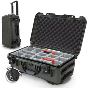NANUK 935 Waterproof Carry-On Hard Case with Wheels and Padded Divider Olive NANUK 935 Waterproof Carry-On Hard Case with Wheels and Padded Divider Olive