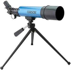 Carson MTEL-50 20-80x50 Aim Table Top Tripod Refractor Telescope , Blue Carson MTEL-50 20-80x50 Aim Table Top Tripod Refractor Telescope , Blue