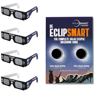 Celestron EclipSmart Solar Eclipse Glasses Observing Kit for Safe Sun Viewing, including Four Pairs of Eclipse Glasses and Guidebook Celestron EclipSmart Solar Eclipse Glasses Observing Kit for Safe Sun Viewing, including Four Pairs of Eclipse Glasses and Guidebook