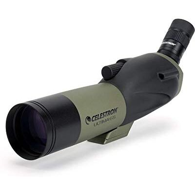 Celestron – Ultima 65 Angled Spotting Scope – 18-55x Zoom Eyepiece – Multi-coated Optics for Bird Watching, Wildlife, Scenery and Hunting – includes Soft Carrying Case and Smartphone Adapter Celestron – Ultima 65 Angled Spotting Scope – 18-55x Zoom Eyepiece – Multi-coated Optics for Bird Watching, Wildlife, Scenery and Hunting – includes Soft Carrying Case and Smartphone Adapter