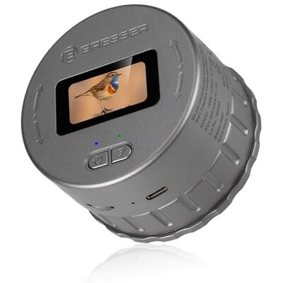 BRESSER WiFi Eyepiece Camera with 1.47" Screen, 2K Video, Photo 1920x1080px, for Telescope, Binoculars, etc. with 30-65mm Eyepiece Diameter BRESSER WiFi Eyepiece Camera with 1.47" Screen, 2K Video, Photo 1920x1080px, for Telescope, Binoculars, etc. with 30-65mm Eyepiece Diameter